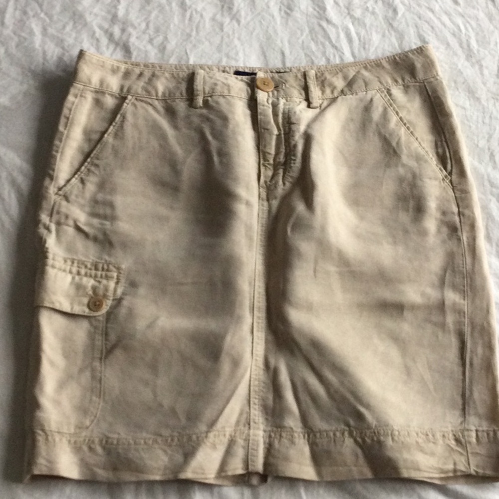 PRICE DROP! Super Soft Tan Casual Cargo Mini Skirt
